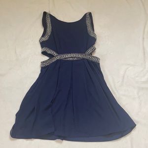 TFNC London Navy Blue dress with pearls